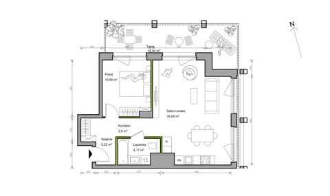 Plan 2 pok. 53m²