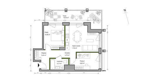 Plan 3 pok. 53m²