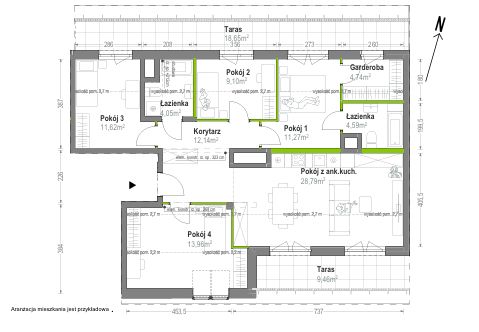Plan 5 pok. 100m²