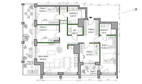 Plan 5 pok. 111m²