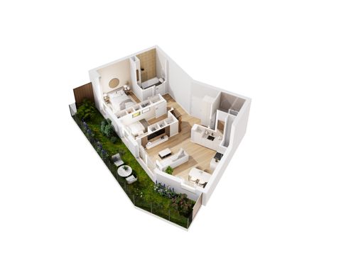 Plan 3 pok. 60m²