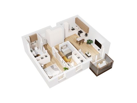 Plan 3 pok. 55m²