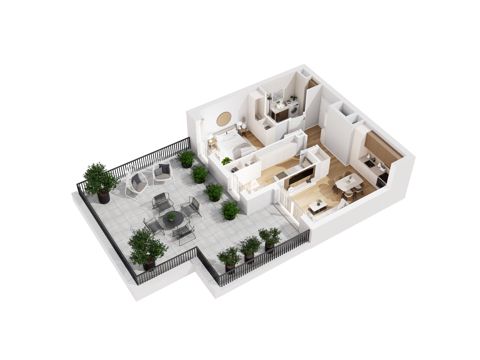 Plan 3 pok. 48m²