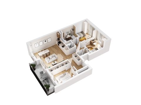 Plan 4 pok. 78m²