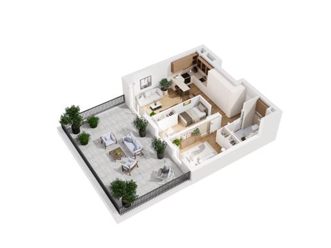 Plan 3 pok. 54m²
