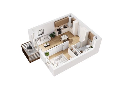 Plan 2 pok. 42m²