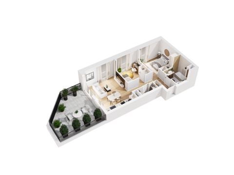 Plan 3 pok. 55m²
