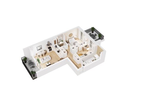 Plan 3 pok. 64m²