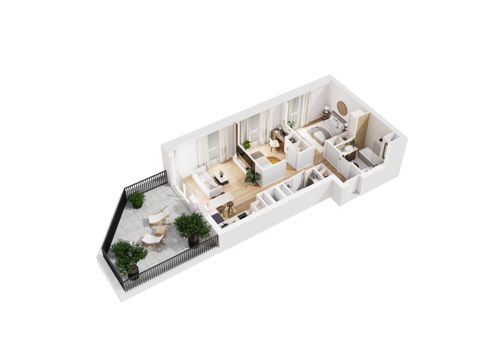 Plan 3 pok. 54m²