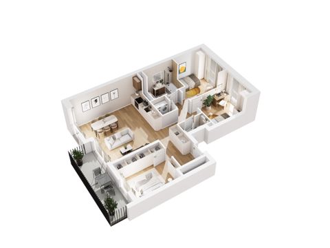 Plan 4 pok. 77m²