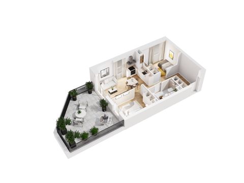 Plan 3 pok. 48m²