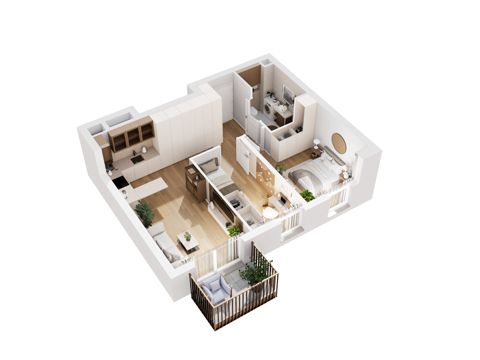 Plan 3 pok. 54m²