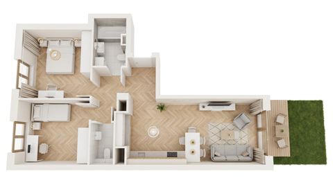 Plan 3 pok. 62m²