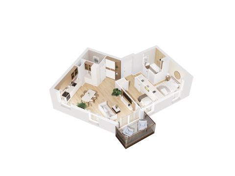 Plan 3 pok. 61m²