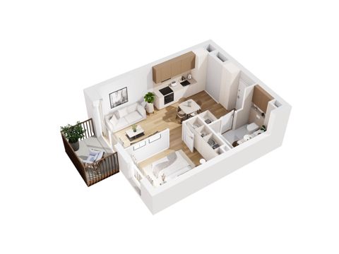 Plan 2 pok. 36m²