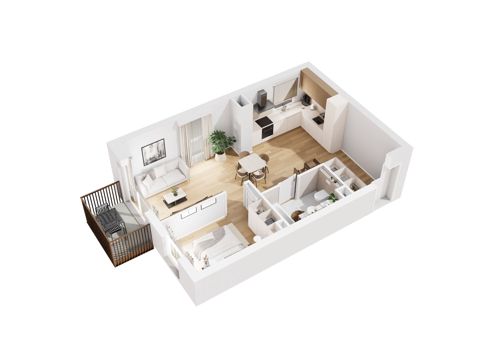 Plan 2 pok. 48m²