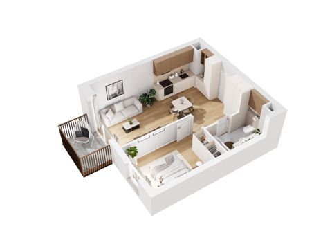 Plan 2 pok. 42m²