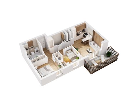 Plan 3 pok. 55m²