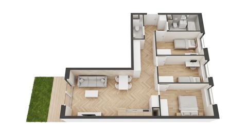 Plan 4 pok. 76m²