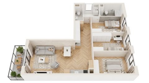 Plan 4 pok. 76m²