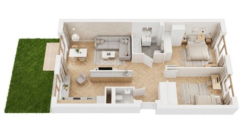 Plan 3 pok. 68m²