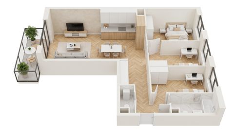 Plan 4 pok. 79m²