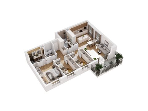 Plan 4 pok. 96m²