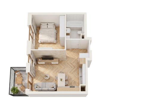 Plan 2 pok. 39m²