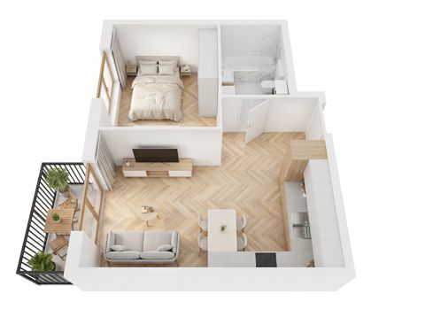 Plan 2 pok. 39m²