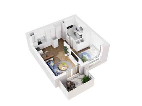 Plan 2 pok. 35m²