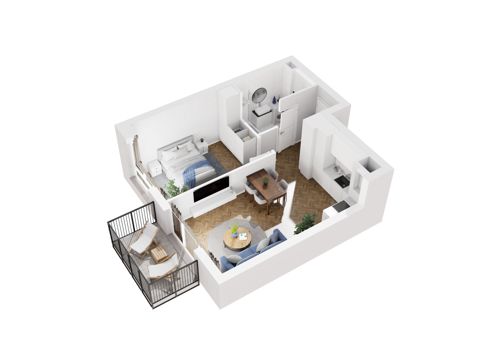 Plan 2 pok. 42m²