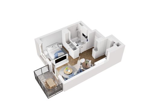 Plan 2 pok. 36m²