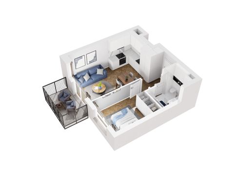 Plan 2 pok. 35m²