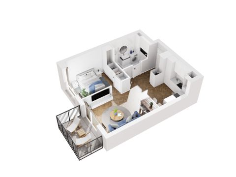 Plan 2 pok. 42m²