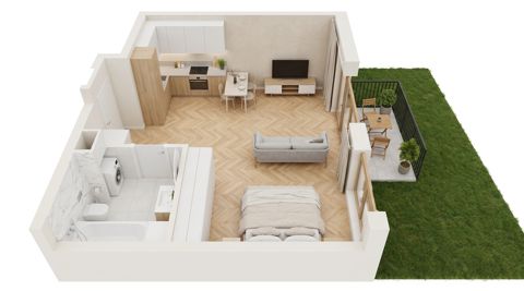 Plan 1 pok. 32m²