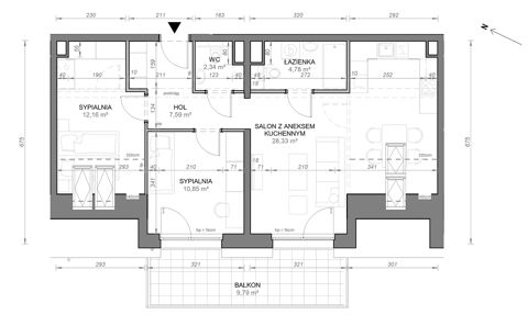 Plan 3 pok. 66m²