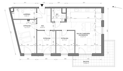 Plan 4 pok. 86m²