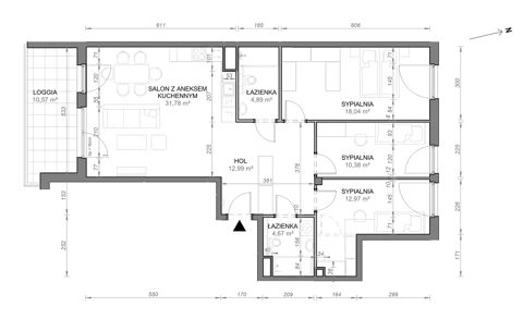 Plan 4 pok. 96m²