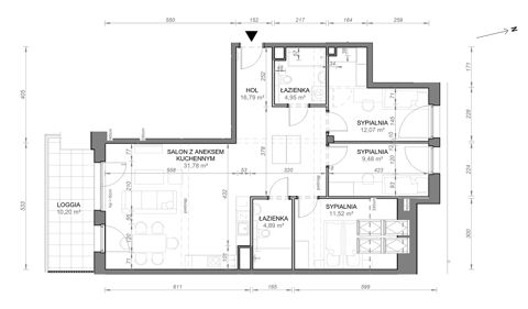 Plan 4 pok. 91m²
