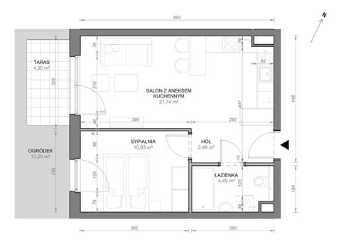 Plan 2 pok. 41m²