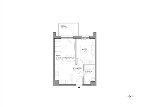 Plan 2 pok. 36m²