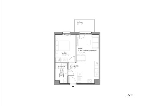 Plan 2 pok. 42m²