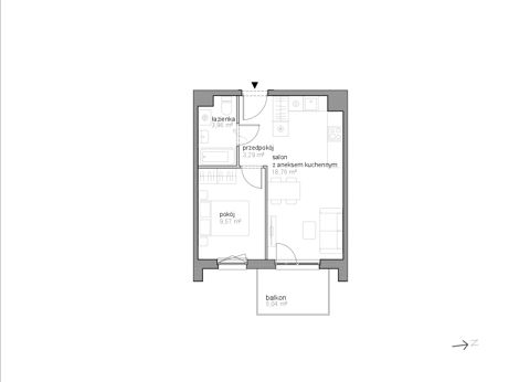 Plan 2 pok. 36m²