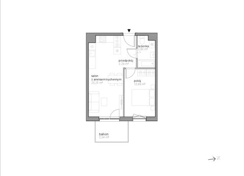 Plan 2 pok. 38m²