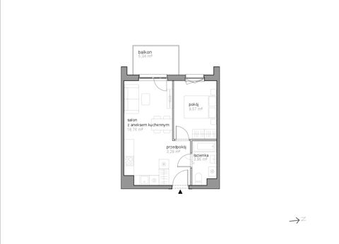 Plan 2 pok. 36m²