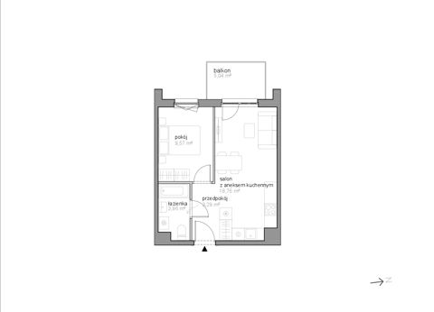 Plan 2 pok. 36m²