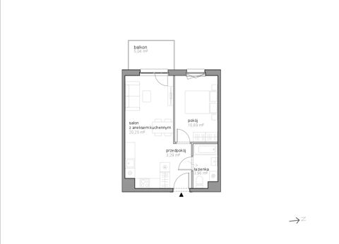 Plan 2 pok. 38m²
