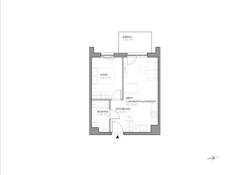 Plan 2 pok. 36m²