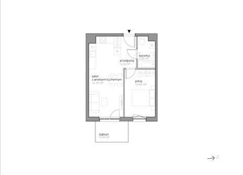 Plan 2 pok. 38m²