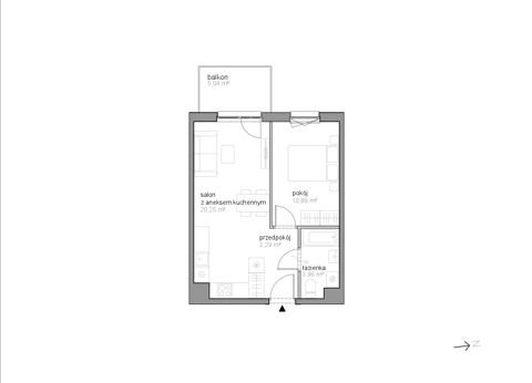 Plan 2 pok. 38m²